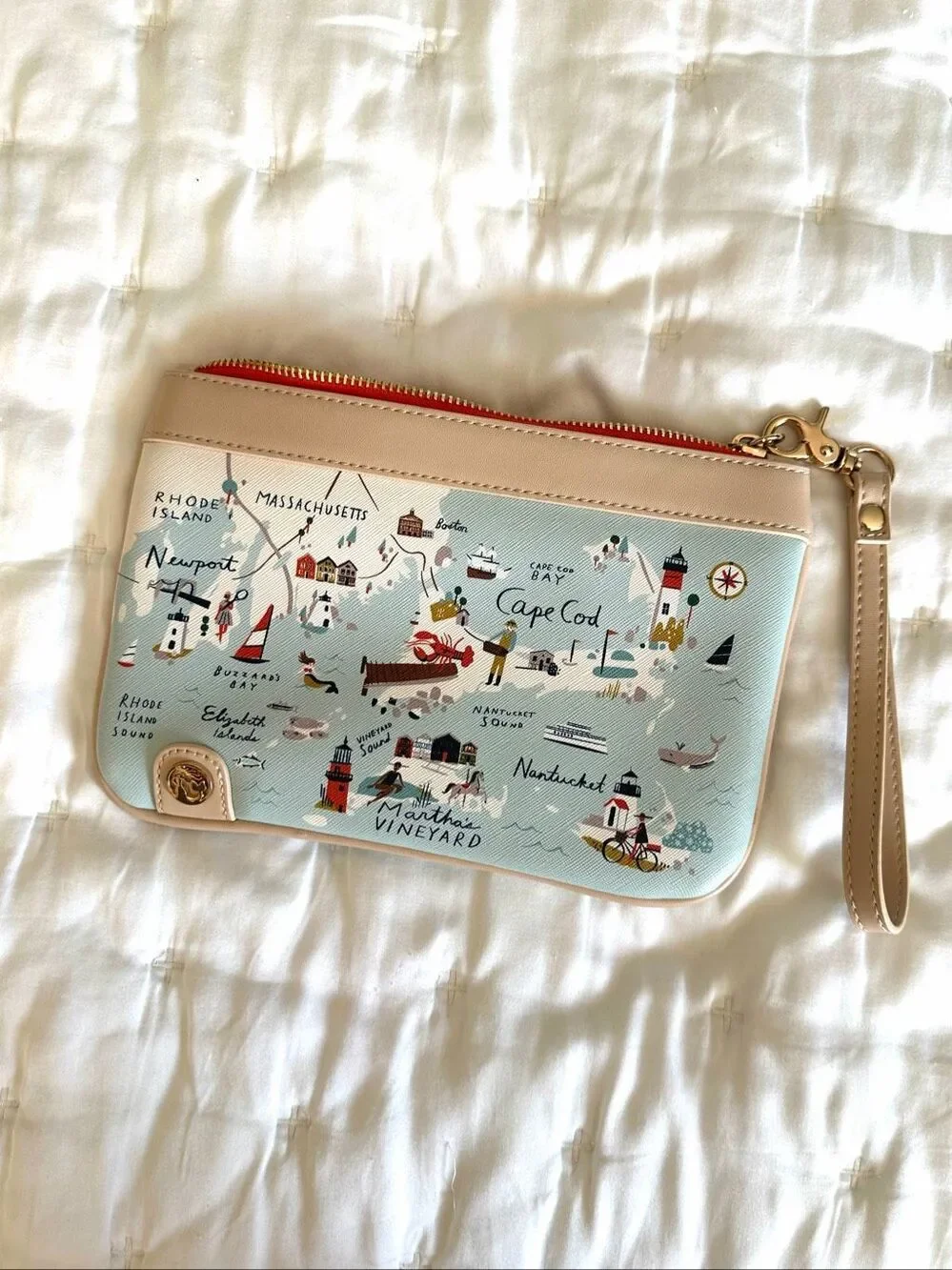 Spartina 449 Northeastern Harbors Scout Wristlet Wallet Style 964932